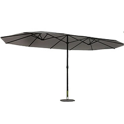 Concept Usine Parasol double - 2,7 x 4,6 m - Gris