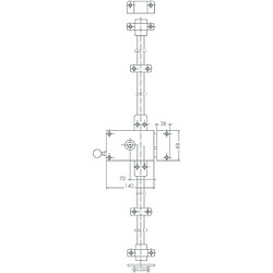 Jpm Serrure multipoints en applique Vega 3 points