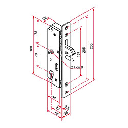 Tirard serrure encastrée pour portail