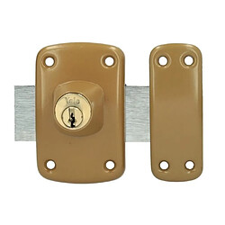 Acheter Yale verrou cylindre double - marron doré