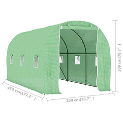 vidaXL Serre 9 m² pas cher
