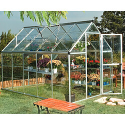 Serre de jardin 5.6m² argent - 701627 - Harmony - PALRAM
