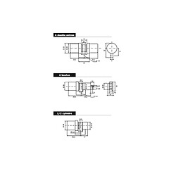 Bricard cylindre de serrure Super-Sûreté à bouton