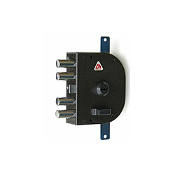 Cr serrure multipoints à tirage - Marron