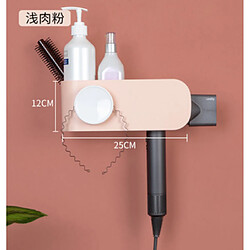 Porte-sèche-cheveux mural - Rose