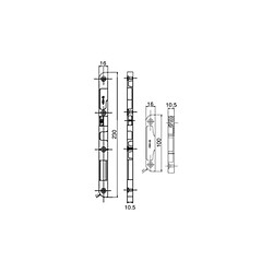 Vachette gâche bateau 116 main droite
