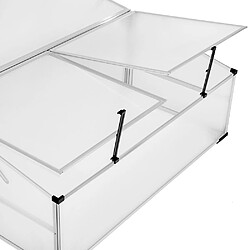 Helloshop26 Mini serre de jardin aluminium 102 x 102 cm polycarbonate 1608023