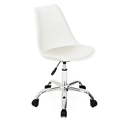 Idmarket Chaise de Bureau SARA - Blanc