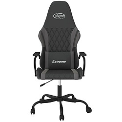 Avis vidaXL Chaise de jeu Noir et gris