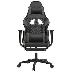 Avis vidaXL Chaise de jeu - Noir/Gris