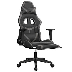 Avis vidaXL Chaise de jeu massage - Noir&Gris