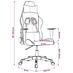 VidaXL Chaise de jeu de massage Noir/Rouge pas cher