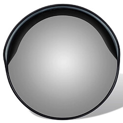 VidaXL Miroir de trafic convexe 30 cm - Noir