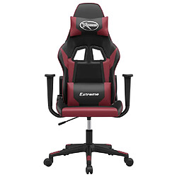 Avis VidaXL Chaise de jeu de massage Noir/Rouge