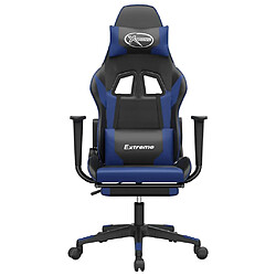Acheter VidaXL Chaise de Jeu Massage Noir/Bleu