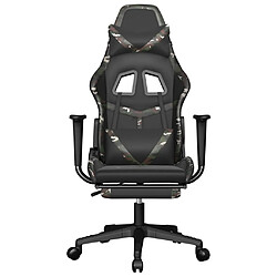 Avis vidaXL Chaise de jeu - Noir/Camouflage