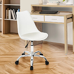 Idmarket Chaise de Bureau SARA - Blanc