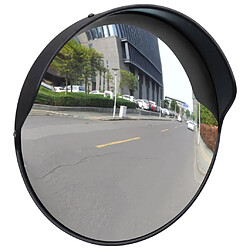 VidaXL Miroir de trafic convexe 30 cm - Noir