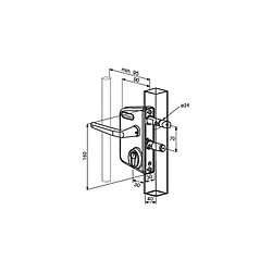 Avis Locinox serrure de portail battant - Argent