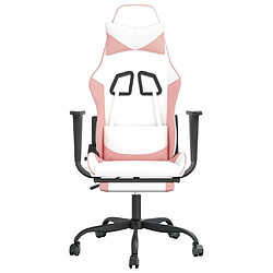 Avis vidaXL Chaise de Jeu - Blanc Rose