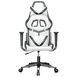 Avis vidaXL Chaise de jeu Blanc et noir