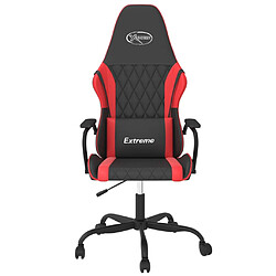 Avis vidaXL Chaise de jeu massage - Noir/Rouge