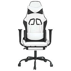Acheter vidaXL Chaise de jeu massage - Blanc&Noir