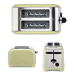 Livoo Set petit-déjeuner rétro bouilloire & grille-pain - Vert