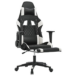 Avis vidaXL Chaise de Jeu de Massage - Noir/Blanc