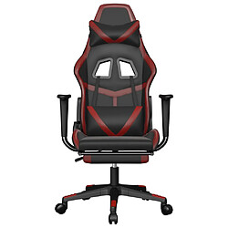 Avis VIDAXL Chaise de jeu - Noir/Rouge Bordeaux