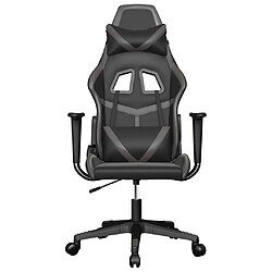 Avis vidaXL Chaise de jeu - Noir et Gris