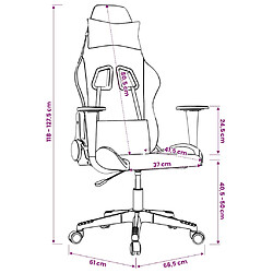vidaXL Chaise de jeu - Noir pas cher