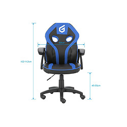 Conceptronic siège gamer junior - Noir pas cher