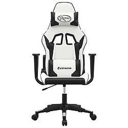 Avis VidaXL Chaise de jeu - Blanc Noir
