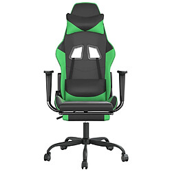 Acheter vidaXL Chaise de Jeu - Noir/Vert