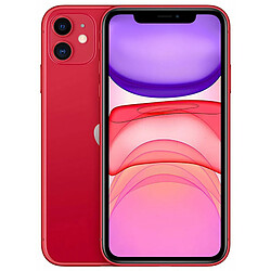 Apple iPhone 11 - Rouge · Reconditionné Smartphone 4G - Double SIM - A13 Bionic - double appareil photo 12 Mpx - IP68