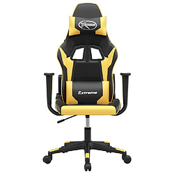 Avis VidaXL Chaise de jeu Noir/Doré
