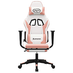 Acheter VidaXL Chaise de Jeu Massage Blanc/Rose