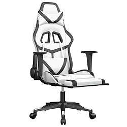 Avis vidaXL Chaise de jeu de massage - Blanc/Noir