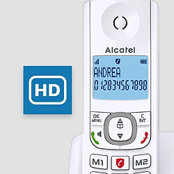 Alcatel téléphone fixe sans fil - Gris pas cher