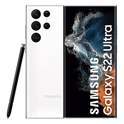 Samsung Galaxy S22 Ultra 5G - Blanc Smartphone - Écran 6.8" AMOLED - RAM 12Go - Exynos 2200 - Caméra 108 MP