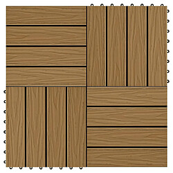 vidaXL Carreau Terrasse WPC 30x30