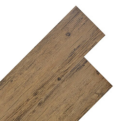 vidaXL - Planches de plancher PVC 5,26 m² - Marron noyer