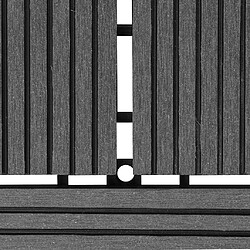 vidaXL Carreaux de terrasse 2m² - WPC Gris pas cher