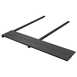 Acheter vidaXL - Panneaux de terrasse solides 4 m - Noir