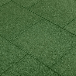 vidaXL Carreaux de protection antichoc - Vert