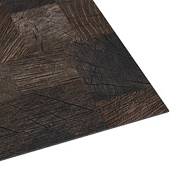 Acheter vidaXL Dalle de plancher autoadhésif 5,11 m² marron bois
