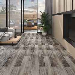 vidaXL Dalles de plancher PVC, marron bois