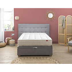 Acheter Epeda Hercule Lit Coffre - Gris Souris 160x200