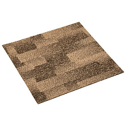Acheter vidaXL Carreaux de tapis de sol - Marron